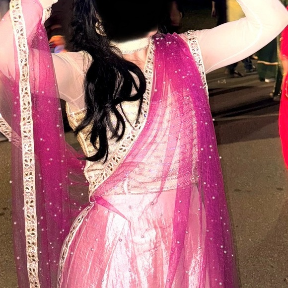 Saree blouse, skirt, and chunni - Picture 4 of 4